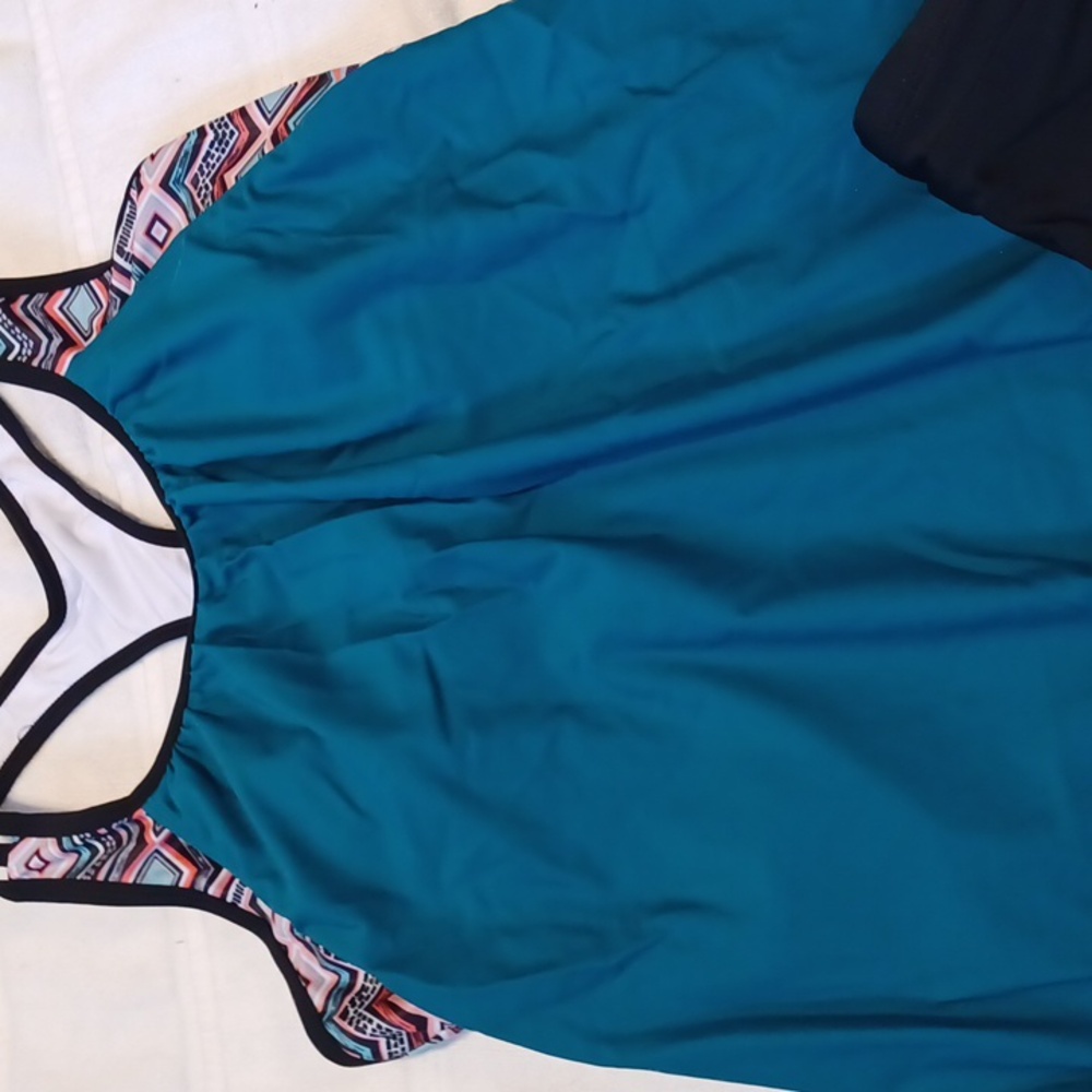 Younique Teal Swim Suit Size Medium - Picture 2 of 6